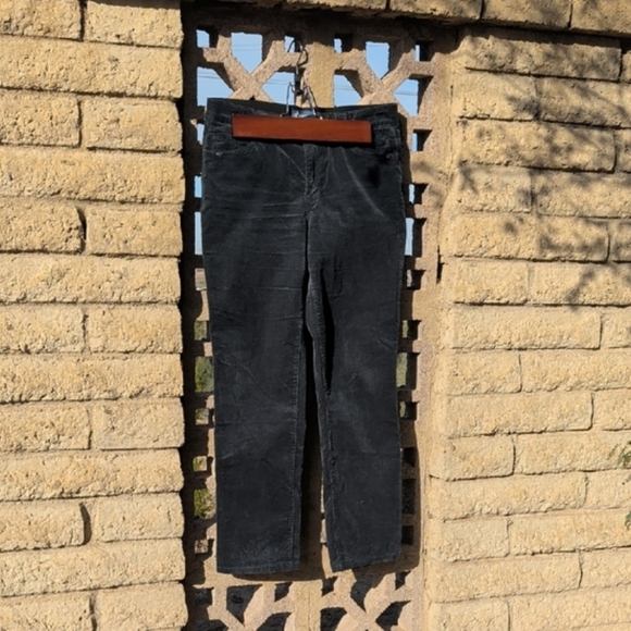 Democracy Absolution Stretchy Green Corduroy Pants Retro Smart-casual Gorpcore - Picture 2 of 10